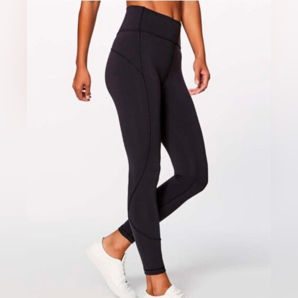 Lululemon Women's 6 Black In Movement High-Waisted Everlux Leggings W5ANXS
